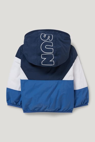 Baby Boys - Giacca con cappuccio per neonati - blu