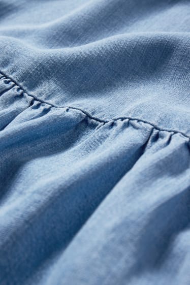 Mujer - Vestido - con fibras de lyocell Tencel™ - azul