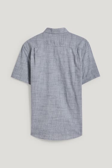 Hommes - Chemise - regular fit - col button-down - gris