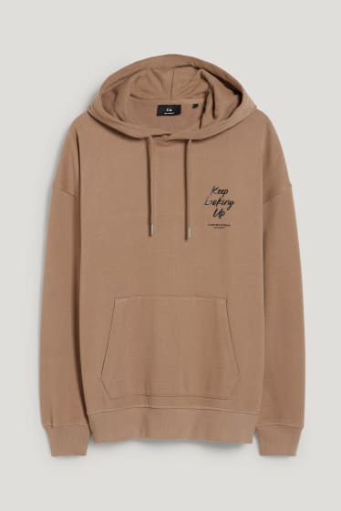 Hombre - Sudadera con capucha - marrón claro