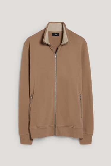 Herren - Sweatjacke - hellbraun