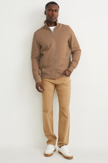 Herren - Sweatjacke - hellbraun
