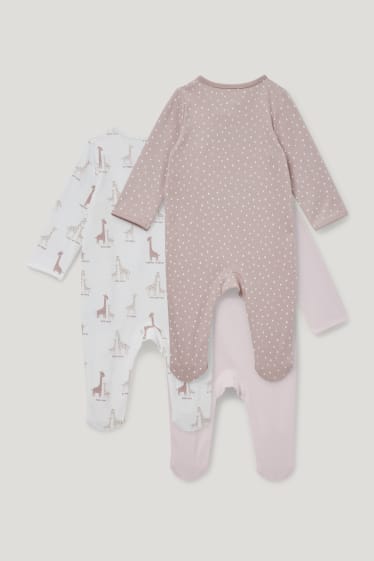 Baby Girls - Multipack 3 buc. - pijama salopetă bebeluși - roz