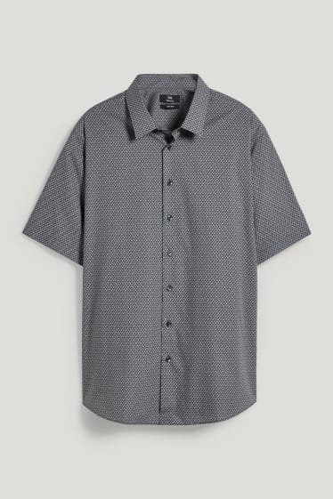 Caballero XL - Camisa - regular fit - kent - de planchado fácil - azul oscuro