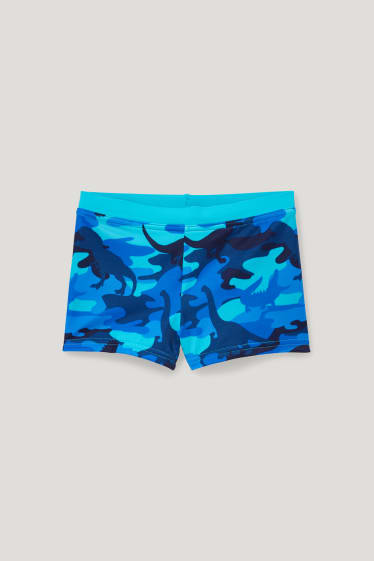 Garçons - Dinosaures - maillot de bain - LYCRA® XTRA LIFE™ - à motif - bleu foncé
