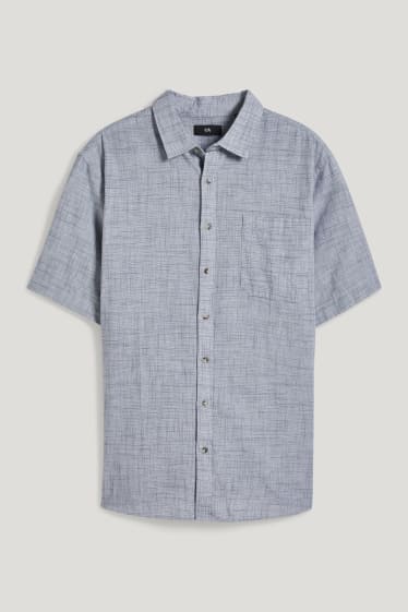 Home XL - Camisa vaquera - regular fit - coll kent - gris