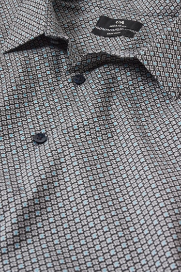 Caballero XL - Camisa - regular fit - kent - de planchado fácil - azul oscuro