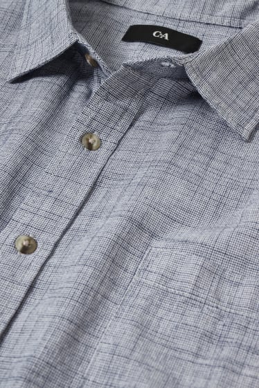 Home XL - Camisa vaquera - regular fit - coll kent - gris