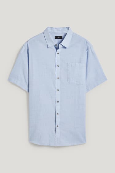 Caballero XL - Camisa - regular fit - kent - azul claro