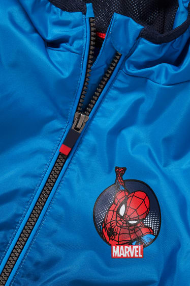 Batolata chlapci - Spider-Man - bunda s kapucí - modrá