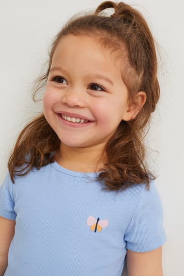 Filles - Robe - bleu clair