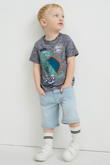 Toddler Boys - Dino - T-shirt - donkerblauw