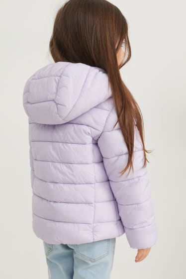 Toddler Girls - Steppjacke mit Kapuze - hellviolett