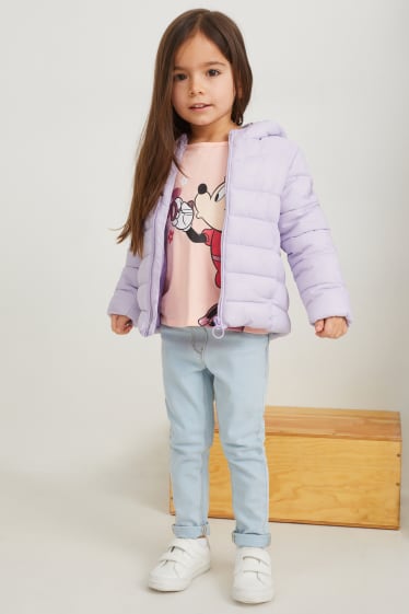 Toddler Girls - Steppjacke mit Kapuze - hellviolett