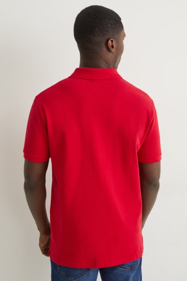 Hommes - Polo - rouge