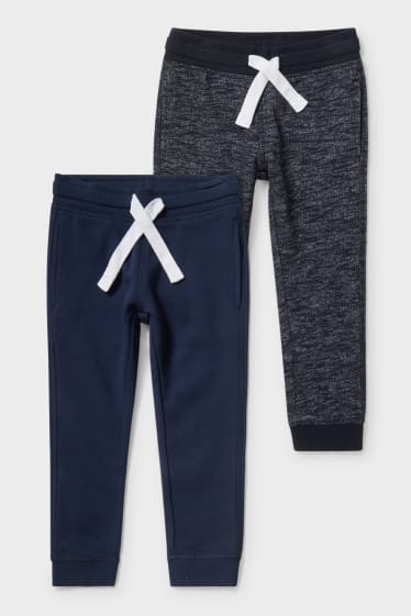 Toddler Boys - Multipack 2 perechi - pantaloni de trening - albastru închis