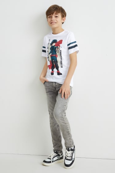 Reverskraag - My Hero Academia - T-shirt - wit