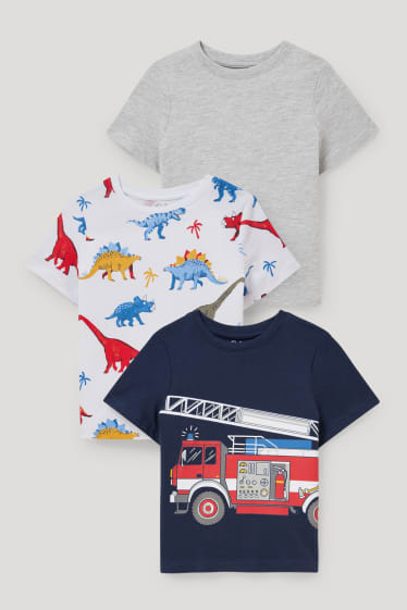 Toddler Boys - Confezione da 3 - maglia a maniche corte - blu scuro