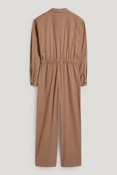Damen - Jumpsuit - beige