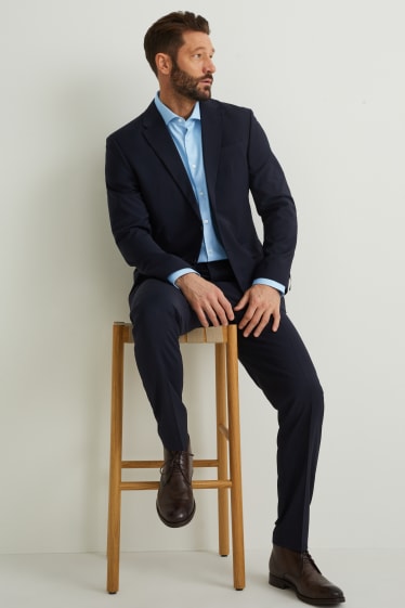 Herren - Businesshemd - Regular Fit - Cutaway - bügelleicht - hellblau