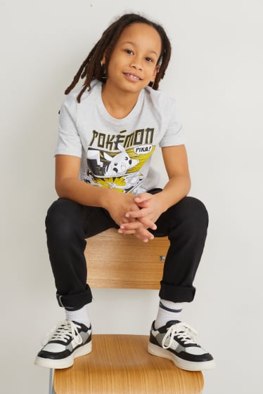 Reverskraag - Pokémon - T-shirt - licht grijs-mix