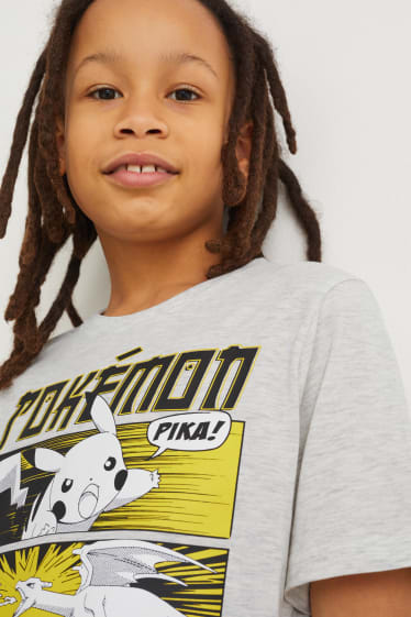Reverskraag - Pokémon - T-shirt - licht grijs-mix
