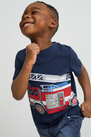 Toddler Boys - Confezione da 3 - maglia a maniche corte - blu scuro