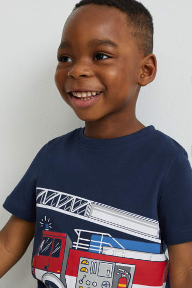 Toddler Boys - Set van 3 - T-shirt - donkerblauw