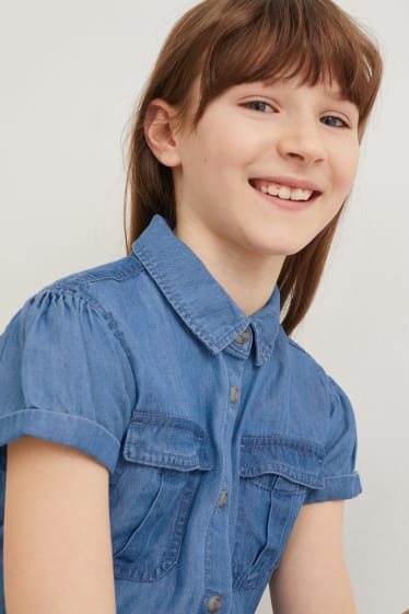 Bambine: - Tuta di jeans - blu