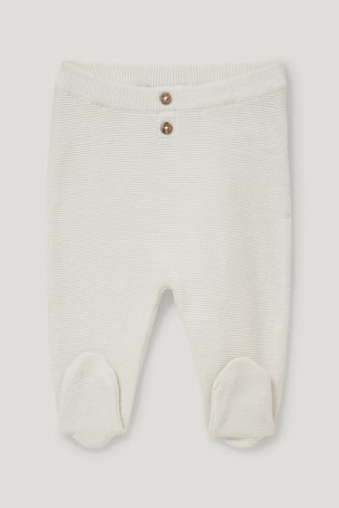 Baby Girls - Baby outfit - 2 piece - cremewhite