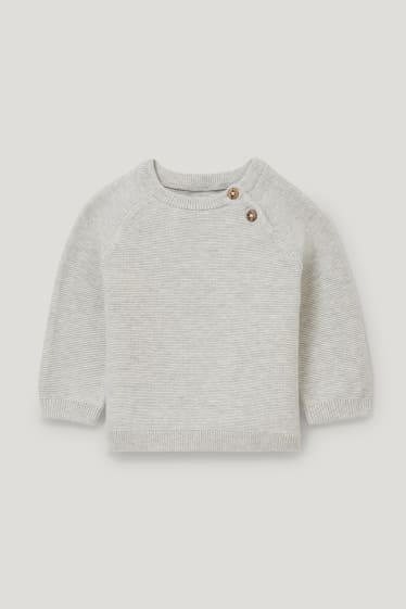 Exkluzivní online - Outfit pro miminka - 2dílný - světle šedá