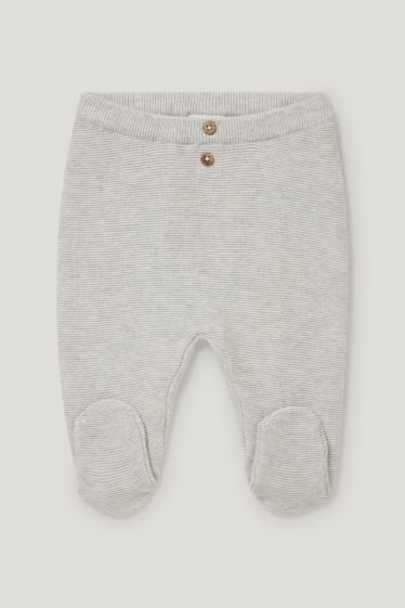 Exkluzivní online - Outfit pro miminka - 2dílný - světle šedá