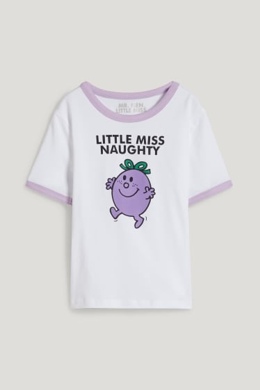 Bambine: - Mr. Men Little Miss - maglia a maniche corte - bianco