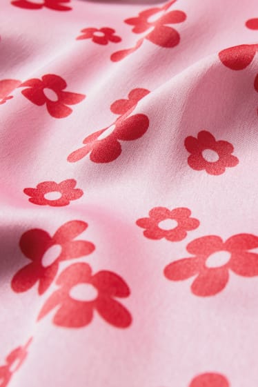 Clockhouse Girls - CLOCKHOUSE - Satinkleid - geblümt - pink