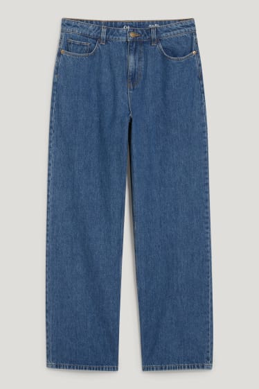 Dona - Relaxed jeans - high waist - texà blau