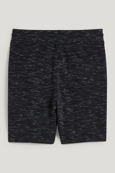 Clockhouse Boys - Sweatshorts - schwarz-melange