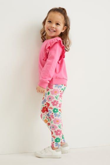 Filles - Ensemble - sweat et legging - deux pièces - rose