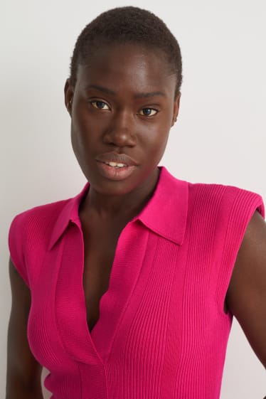 Damen - Strickkleid - pink