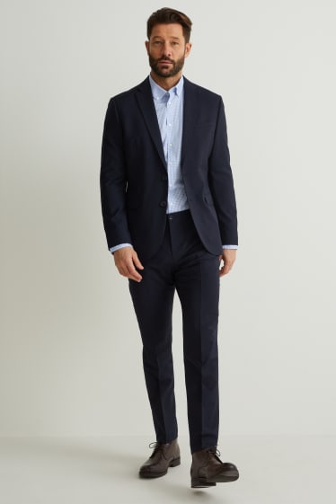Uomo - Camicia business - slim fit - button down - facile da stirare - azzurro