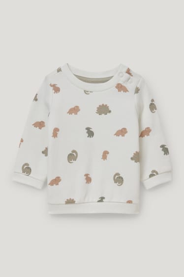 Esclusiva online - Confezione da 2 - dinosauri - completo per neonati - 4 pezzi - bianco / verde