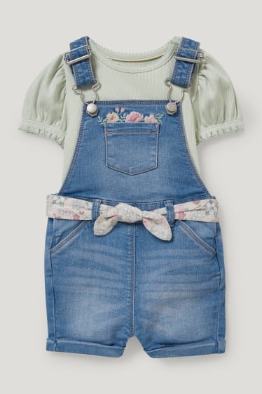 Baby Girls - Compleu bebeluși - 2 piese - denim-albastru deschis
