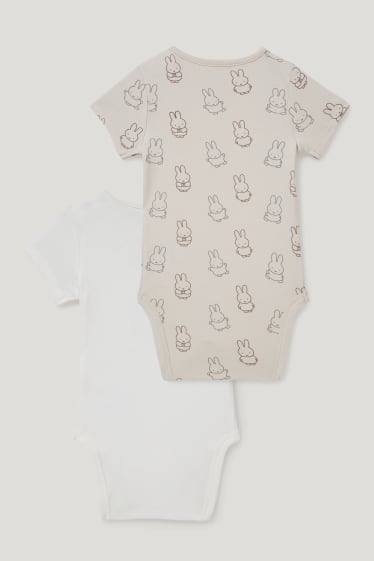 Bébé garçons - Lot de 2 - Miffy - bodys pour bébé - blanc / beige