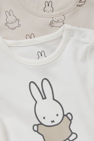 Bébé garçons - Lot de 2 - Miffy - bodys pour bébé - blanc / beige