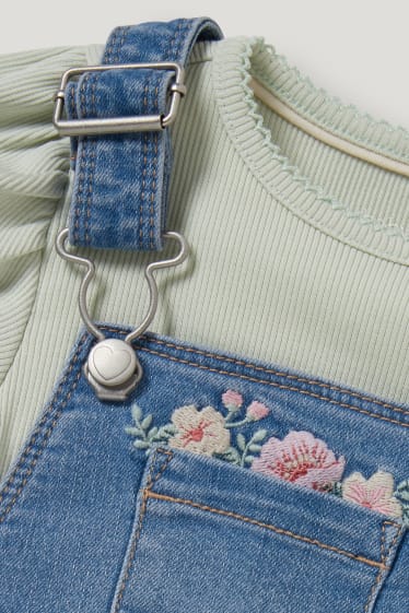 Baby Girls - Compleu bebeluși - 2 piese - denim-albastru deschis