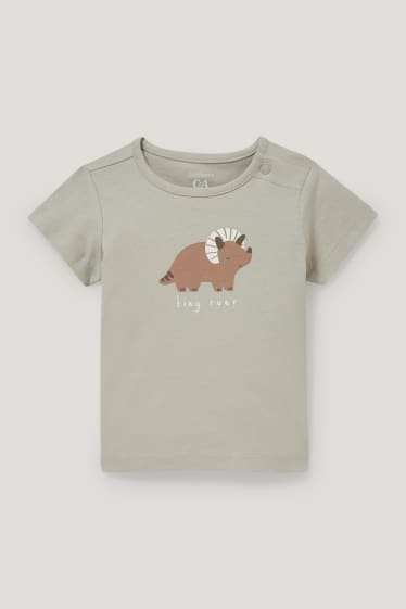 Esclusiva online - Confezione da 2 - dinosauri - completo per neonati - 4 pezzi - bianco / verde