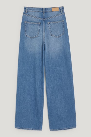 Clockhouse Girls - CLOCKHOUSE - wide leg jeans - high waist - denim-blue