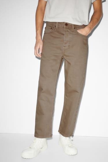 Clockhouse Boys - Crop regular jeans - bej