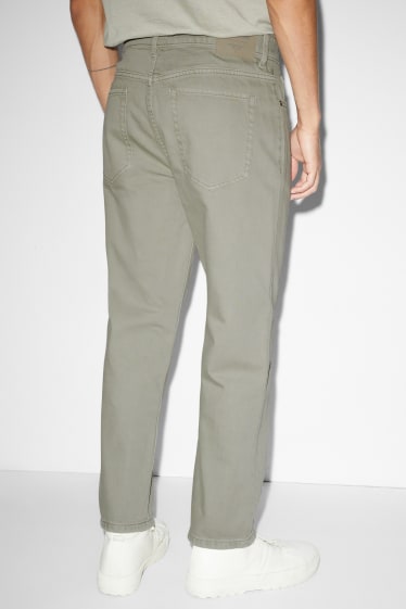 Clockhouse pro kluky - Crop regular jeans - mátově zelená