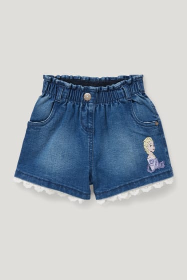 Toddler Girls - Frozen - pantaloni scurți de blugi - denim-albastru deschis