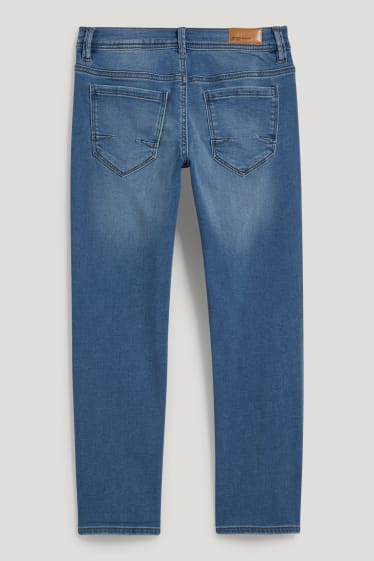 Reverskraag - Straight jeans - jog denim - jeansblauw